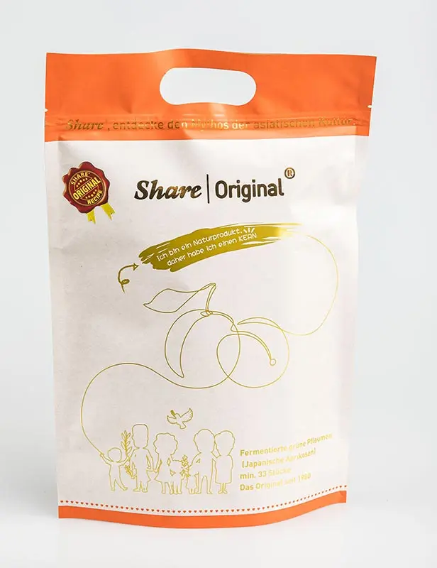 Monatspackung der Share Pflaume, sie enthält circa 30 Share Original Pflaumen