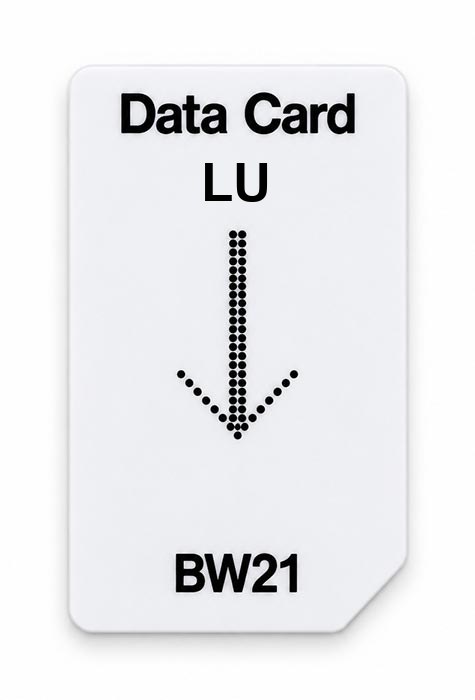 Frequenz-Chipcard LU für BW21 Zapper