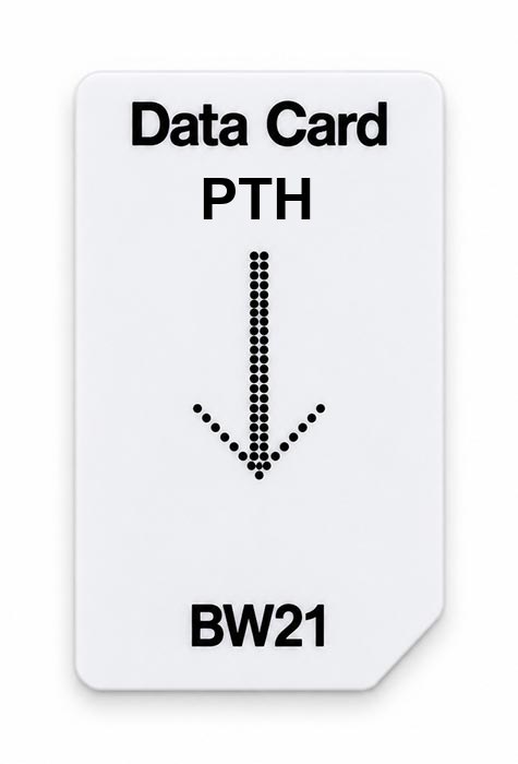 Frequenz-Chipcard PTH für BW21 Zapper