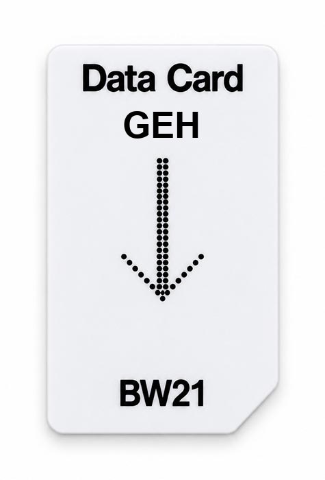 Frequenz-Chipcard GEH für BW21 Zapper