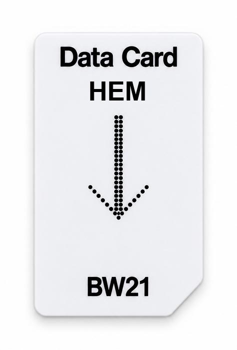 Frequenz-Chipcard HEM für BW21 Zapper