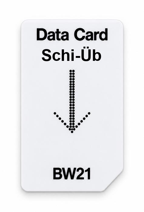 Frequenz-Chipcard Schi-Üb für BW21 Zapper