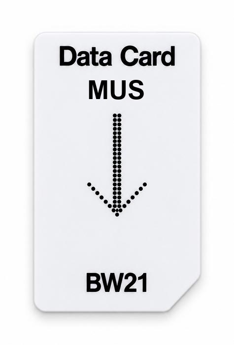 Frequenz-Chipcard MUS für BW21 Zapper