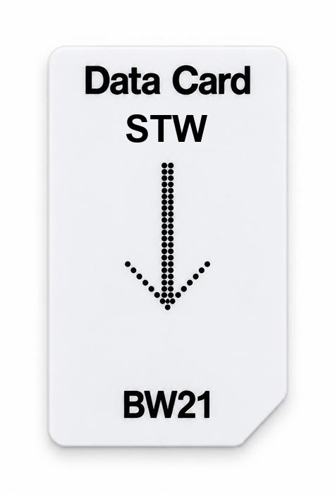 Frequenz-Chipcard STW für BW21 Zapper