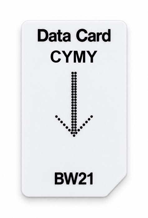 Frequenz-Chipcard CYMY für BW21 Zapper