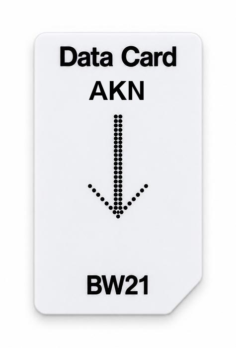 Frequenz-Chipcard AKN für BW21 Zapper