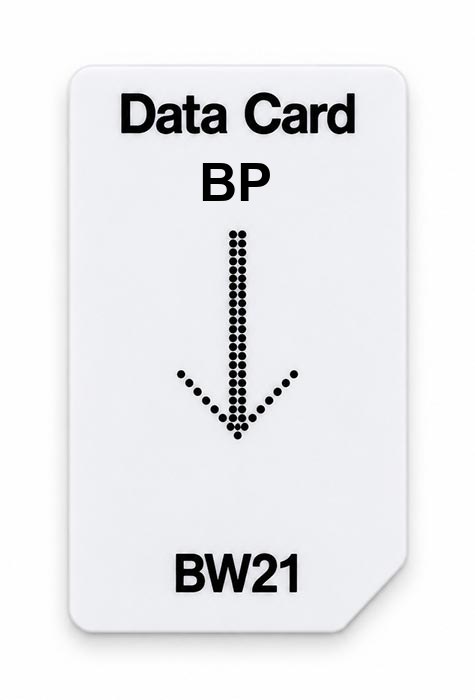 Frequenz-Chipcard BP für BW21 Zapper
