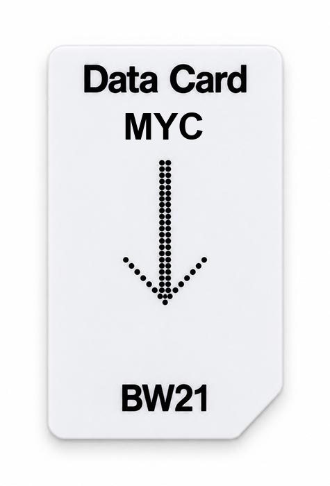 Frequenz-Chipcard MYC für BW21 Zapper