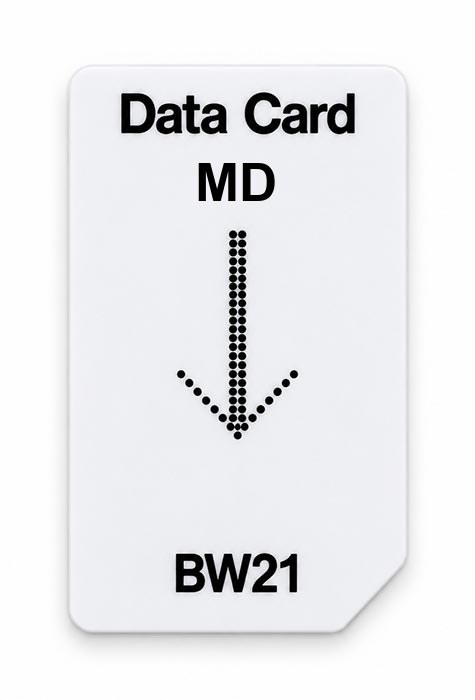 Frequenz-Chipcard MD für BW21 Zapper