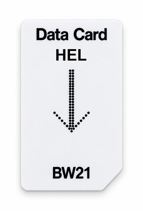 Frequenz-Chipcard HEL für BW21 Zapper