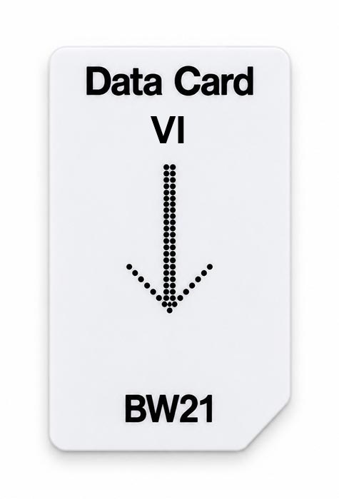 Frequenz-Chipcard VI für BW21 Zapper