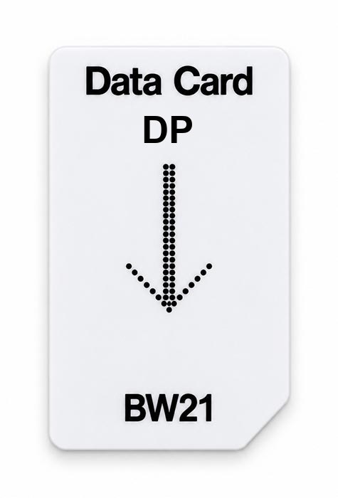 Frequenz-Chipcard DP für BW21 Zapper