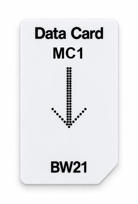 Frequenz-Chipcard MC1 für BW21 Zapper
