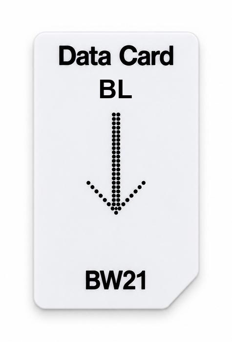 Frequenz-Chipcard BL für BW21 Zapper