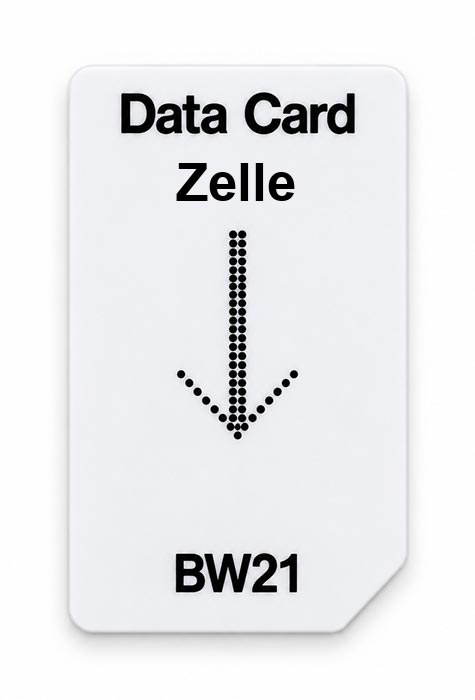 Frequenz-Chipcard Zelle für BW21 Zapper