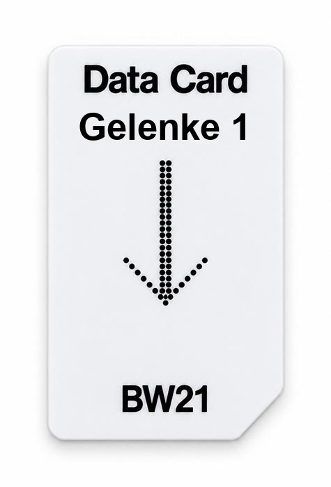 Frequenz-Chipcard Gelenke 1 für BW21 Zapper