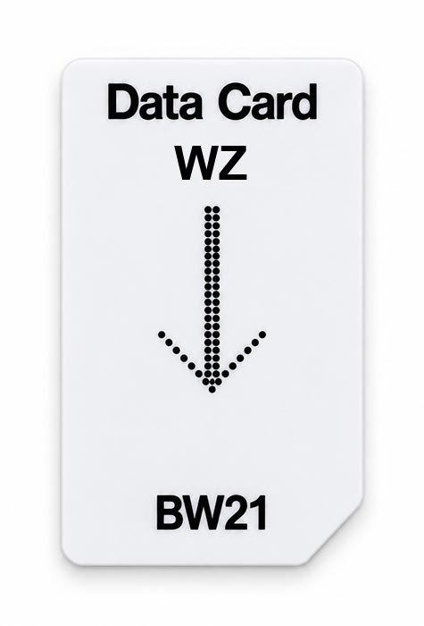 Frequenz-Chipcard WZ für BW21 Zapper