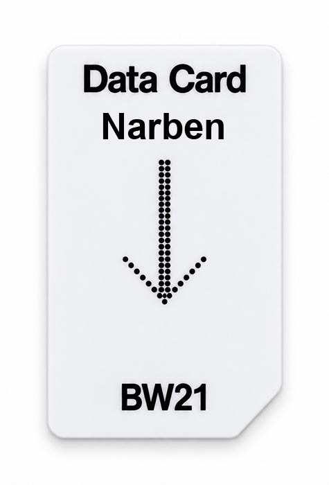 Frequenz-Chipcard Narben für BW21 Zapper