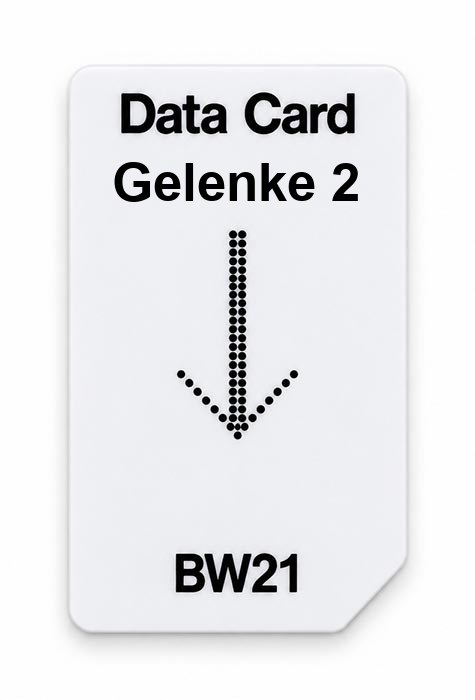 Frequenz-Chipcard Gelenke 2 für BW21 Zapper