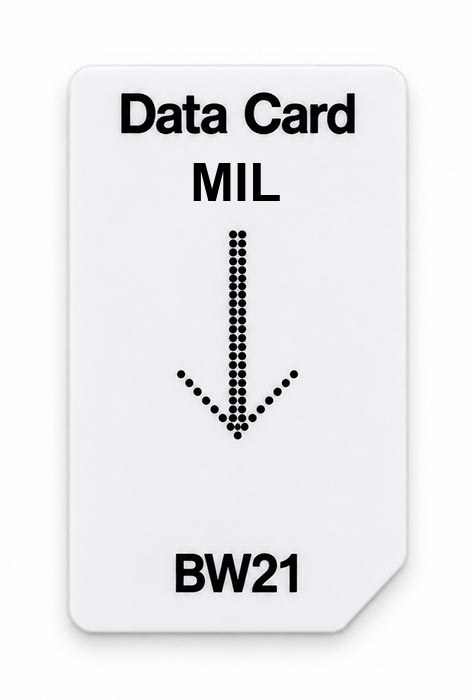 Frequenz-Chipcard MIL für BW21 Zapper