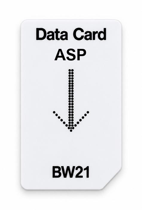 Frequenz-Chipcard ASP für BW21 Zapper