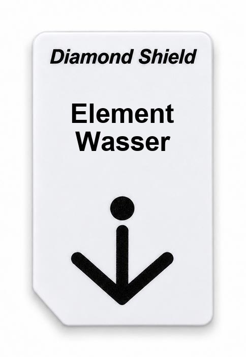 Frequenz-Chipcard Element Wasser für Diamond Shield Zapper