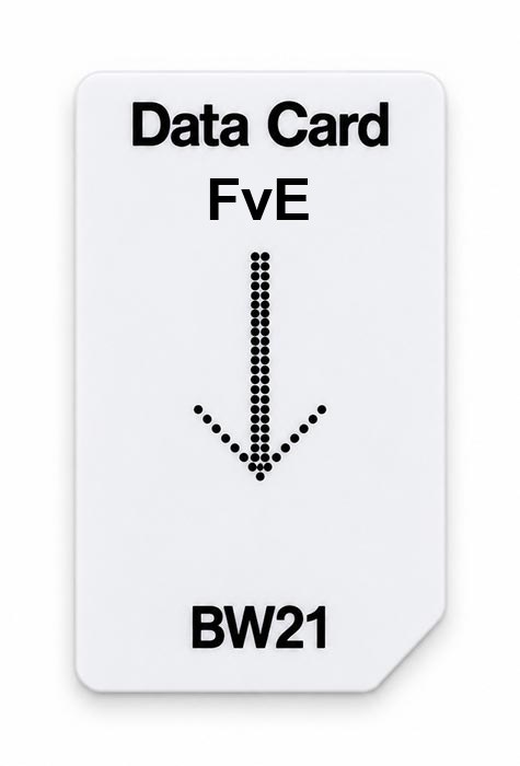 Frequenz-Chipcard FvE für BW21 Zapper