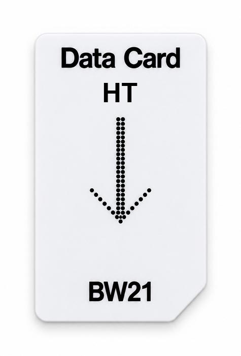 Frequenz-Chipcard HT für BW21 Zapper