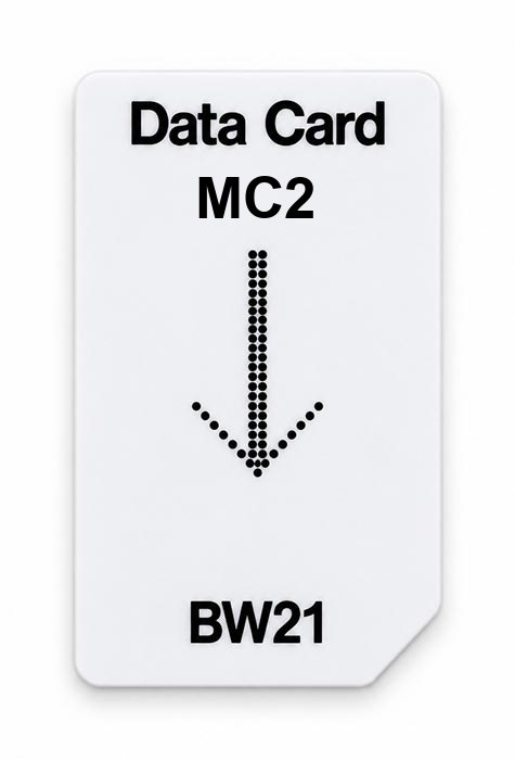 Frequenz-Chipcard MC2 für BW21 Zapper