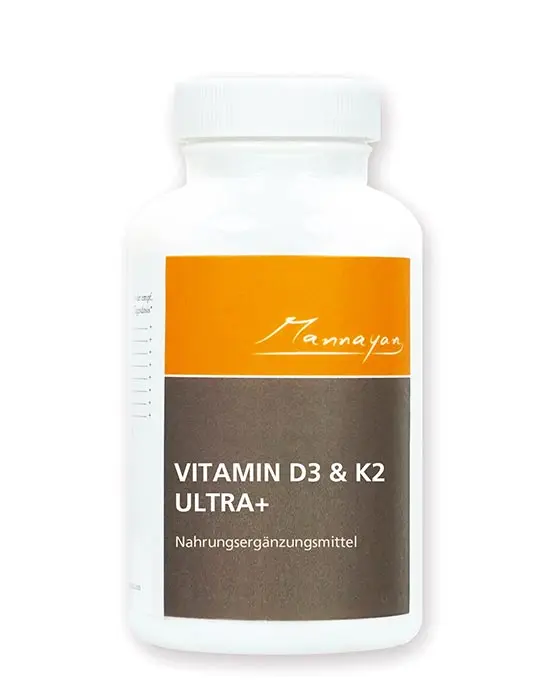 Mannayan VITAMIN D3 und K2 Ultra+ - 100 Kapseln à 100µg Vitamin D3 und 100µg Vitamin K2 (4000 IE)