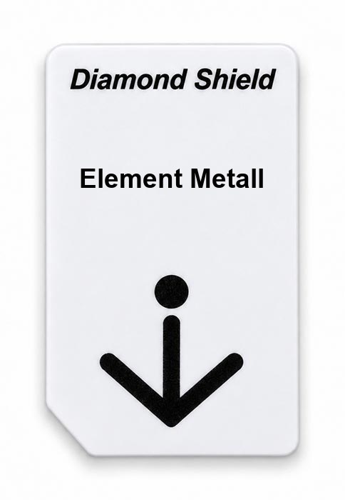 Frequenz-Chipcard Element Metall für Diamond Shield Zapper