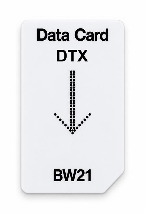 Frequenz-Chipcard DTX für BW21 Zapper