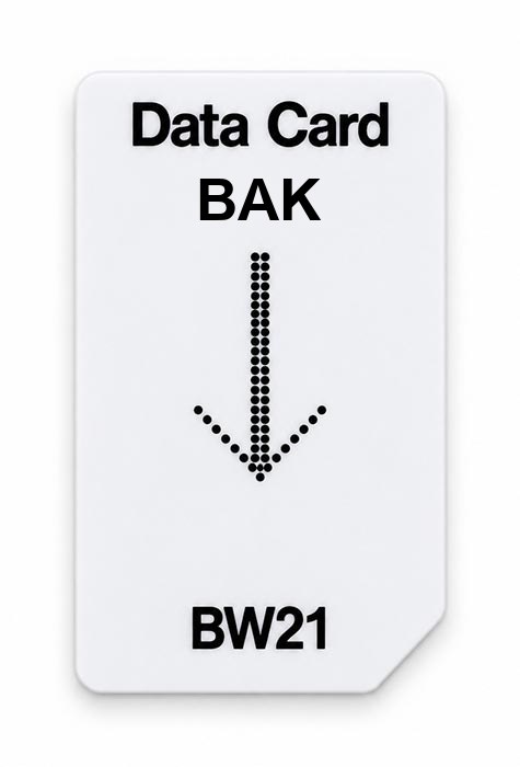 Frequenz-Chipcard BAK für BW21 Zapper