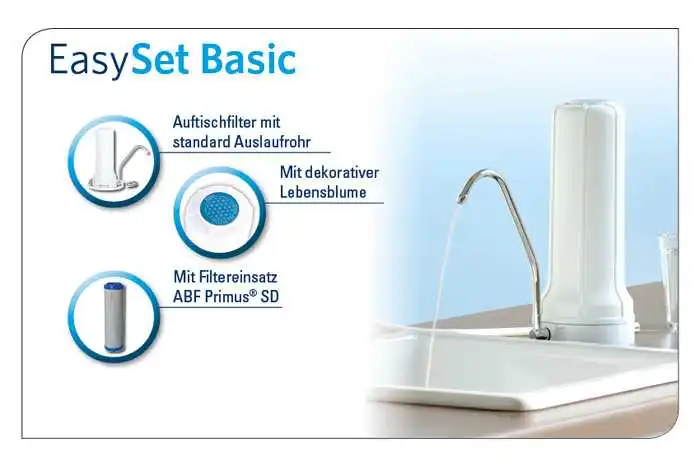 Auftisch Wasserfilter Gehäuse ALVITO Easy Basic - Wasseraufbereitung zu Hause