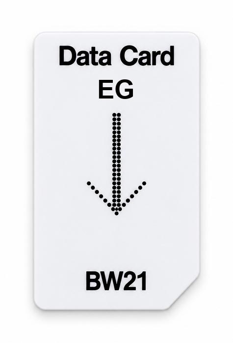 Frequenz-Chipcard EG für BW21 Zapper