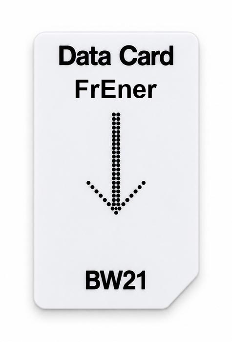 Frequenz-Chipcard FrEner für BW21 Zapper
