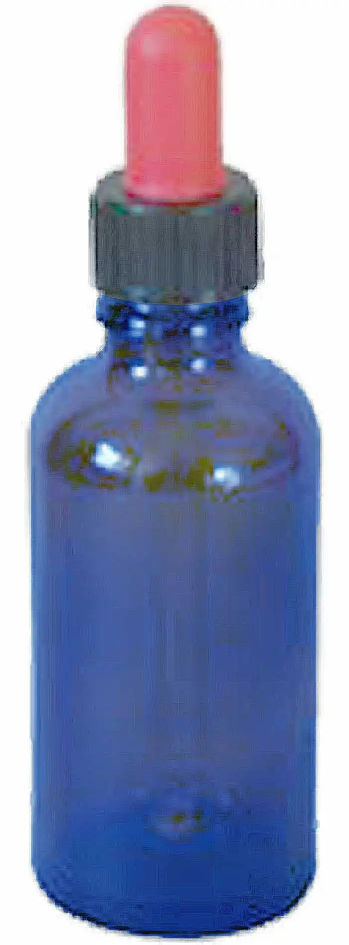 Eye drop bottle blue glass with pipette - 50ml