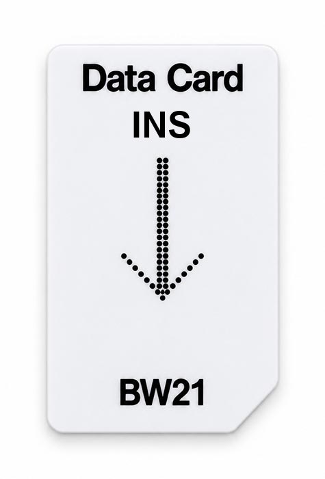 Frequenz-Chipcard INS für BW21 Zapper