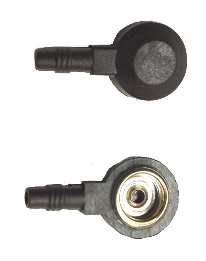 Dermavit Druckknopf-Adapter einzeln 10 mm Vorder- und Rückseite - für Diamond Zapper Shield