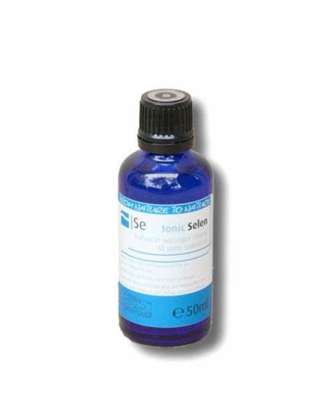 Ionic kolloidales Selen, 58 ppm; 50 ml in Blauglas-Flasche - Hochdosiertes Selen - Kolloid in wässriger Lösung
