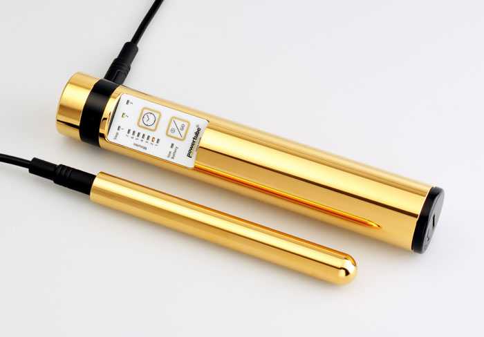 1 x PowerTube Gold original mit LED-Anzeige - elektr. Nervenstimulationsgerät - schnell, effektiv