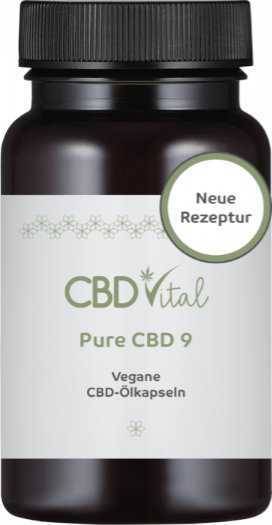 Vorschau: PURE CBD 9 (5%) Kapseln - Vorschau: CBD-Ölkapseln, 60 Kapseln mit 18 mg