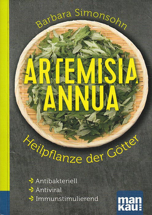Graues Buch mit dicker gelber Schrift Artemisia annua - Heilpflanze der Götter