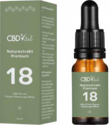 Vorschau: CBD-Öl Premium 18% Vorschau: CBD-Tropfen 18% hochdosiert in Verpackung, 10ml und 30ml