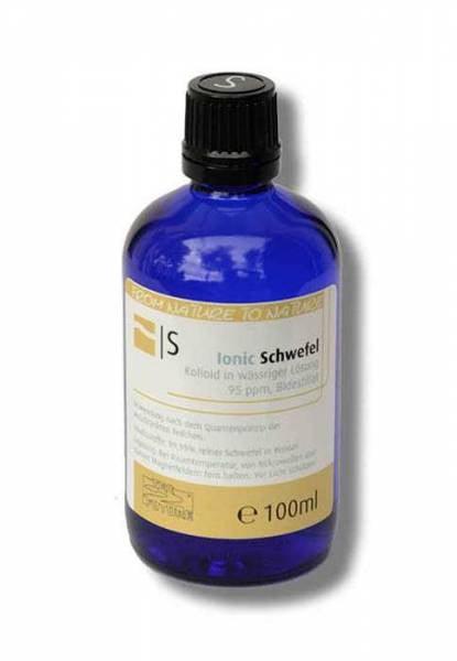 Ionic kolloidales Schwefel 100ml - in Blauglas-Flasche