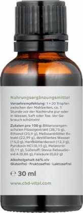 Vorschau: CBD Vital Schlaftropfen Vorschau: Schlaftropfen, 30 ml - Hanf, Melisse und ausgewählte Mikronährstoffe