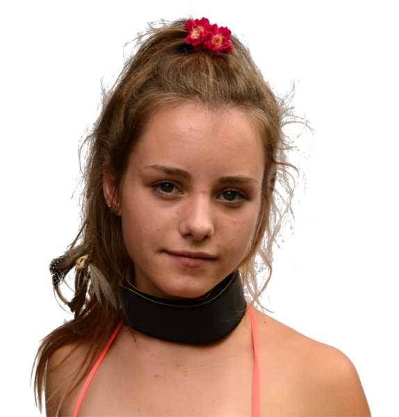Vorschau: Elektro-Kontaktband mit Vorschau: Hals-Manschette 60cm, schwarz in Stoff