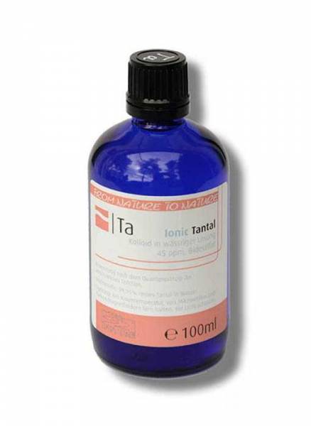 Ionic kolloidales Tantal 100ml - 45ppm. Kolloid in wässriger Lösung