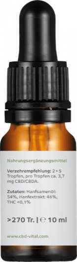 Vorschau: CBD-Öl 10% - mit hohem Vorschau: CBD-Öl 10% in 10ml Braunglas-Pipettenflasche