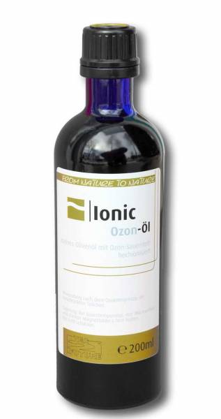200ml in Blauglas-Flasche natives Olivenöl mit Ozon Sauerstoff